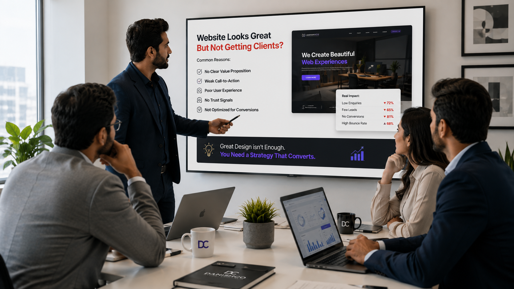 Why Your Website Looks Great but Still Doesn't Get Clients