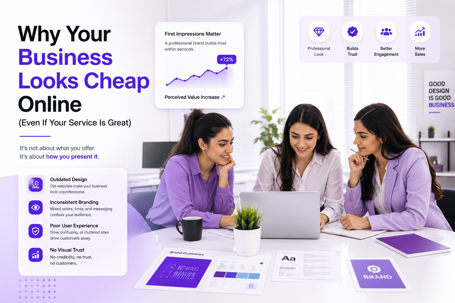Why Your Business Looks Cheap Online (Even If Your Service Is Great)